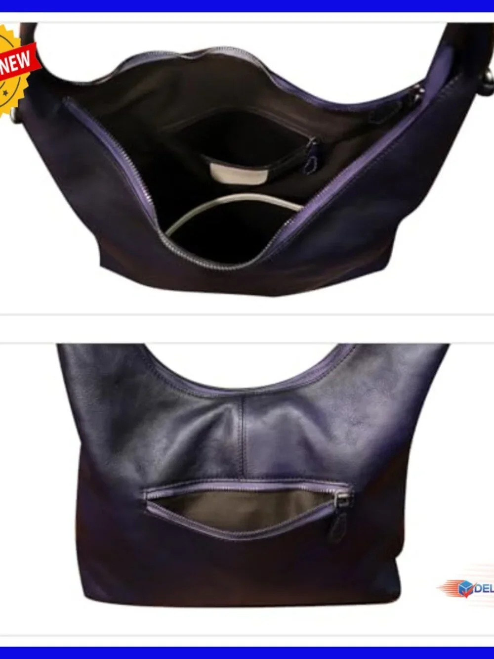 Genuine Leather Hobo Tote Crossbody Shoulder Bag Satchel Purse